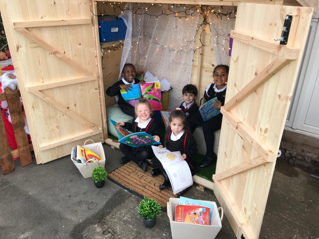 Grand opening of the outdoor canopy in EYFS - Holyhead 